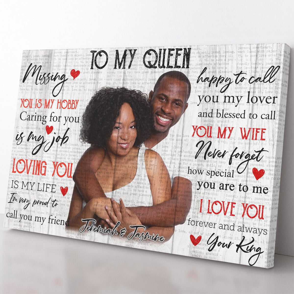 Anniversary Gift Home Decor Wall Art Gift Ideas for My Queen, Caring for You is My Job Home Decor Wall Art Gift Ideas, Blessed to Call You My Wife Home Decor Wall Art Gift Ideas for Black Wife Framed Prints, Canvas