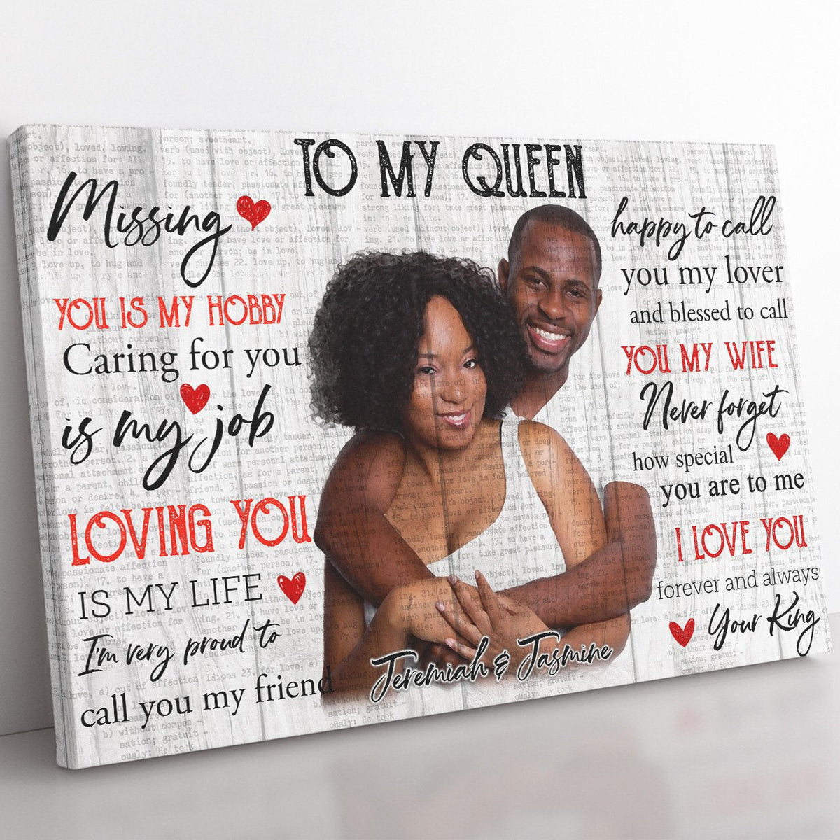 Anniversary Gift Home Decor Wall Art Gift Ideas for My Queen, Caring for You is My Job Home Decor Wall Art Gift Ideas, Blessed to Call You My Wife Home Decor Wall Art Gift Ideas for Black Wife Framed Prints, Canvas
