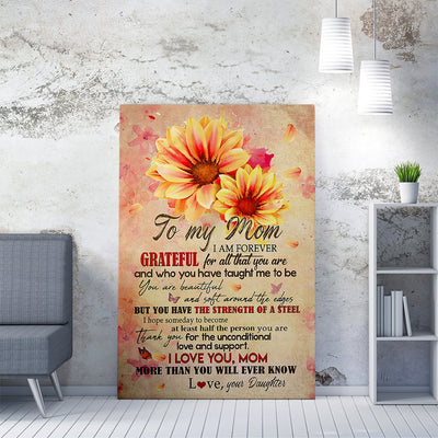 Personalized Home Decor Wall Art Gift Ideas Gift For Mom, I am Forever Grateful for All That You Are Home Decor Wall Art Gift Ideas Framed Prints, Canvas