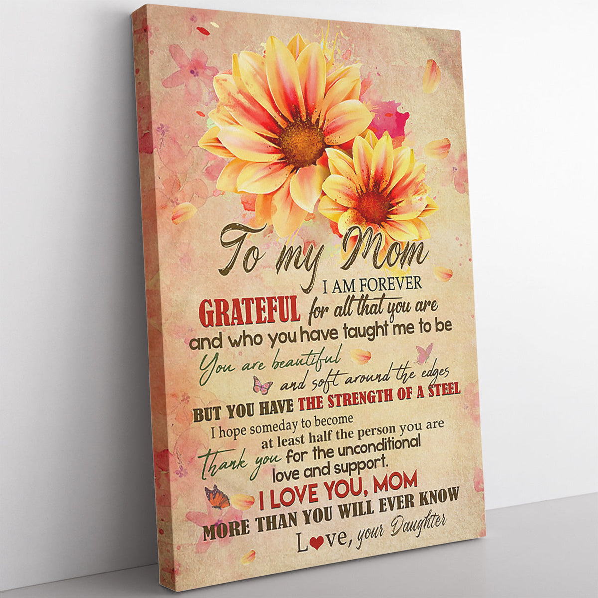 Personalized Home Decor Wall Art Gift Ideas Gift For Mom, I am Forever Grateful for All That You Are Home Decor Wall Art Gift Ideas Framed Prints, Canvas