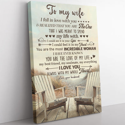 Custom Home Decor Wall Art Gift Ideas Gift For Wife, You Are the Most Incredible Woman Home Decor Wall Art Gift Ideas Gift Framed Prints, Canvas