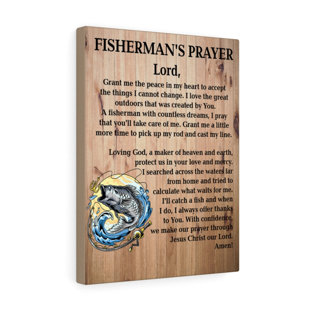 Fishing Prayer Catholic Canvas