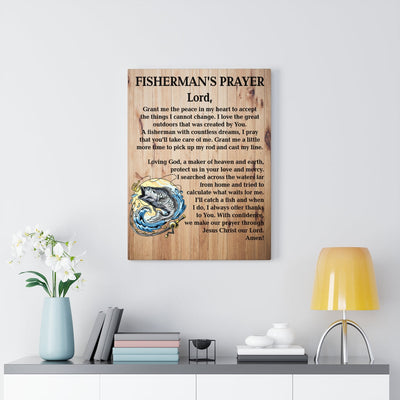 Fishing Prayer Catholic Canvas