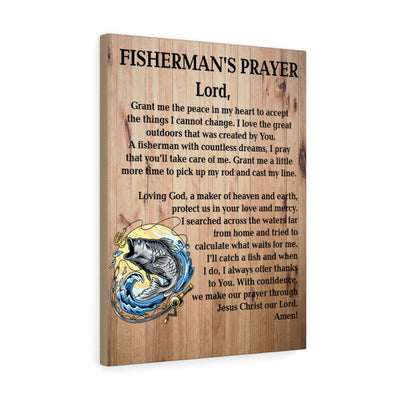 Fishing Prayer Catholic Canvas