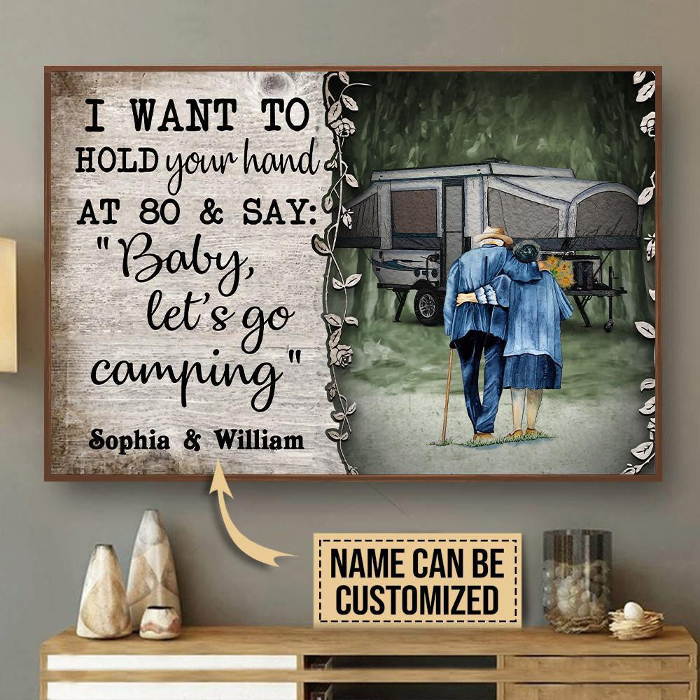 Personalized Canvas Frames Home Decoration Camping Popup Baby Lets Go  Framed Prints, Canvas