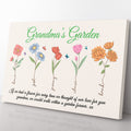 Custom Grandkid Names Grandma's Garden Floral Home Decor Wall Art Gift Ideas Gift Ideas, Thought of Our Love for You Home Decor Wall Art Gift Ideas Gift for Grandma Framed Prints, Canvas