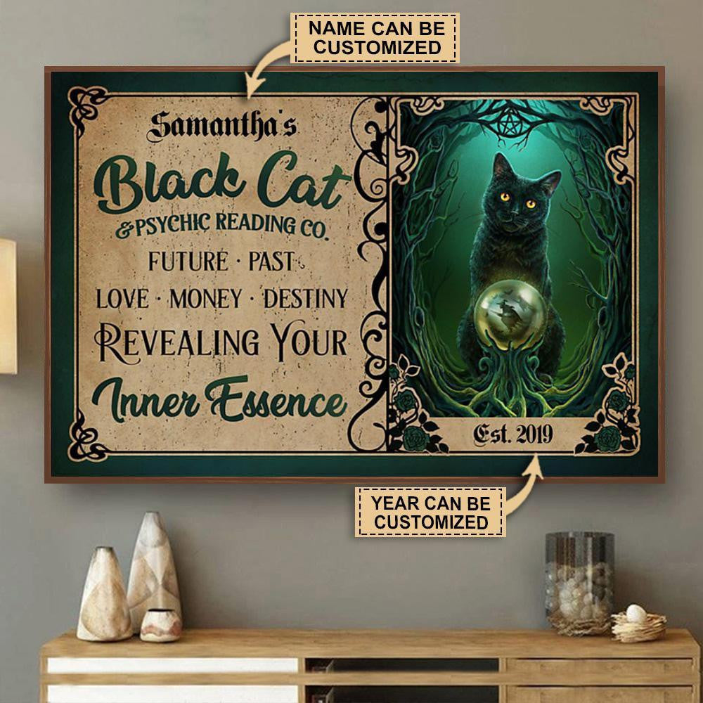 Personalized Canvas Frames Home Decoration Black Cat Psychic Reading Company  Framed Prints, Canvas