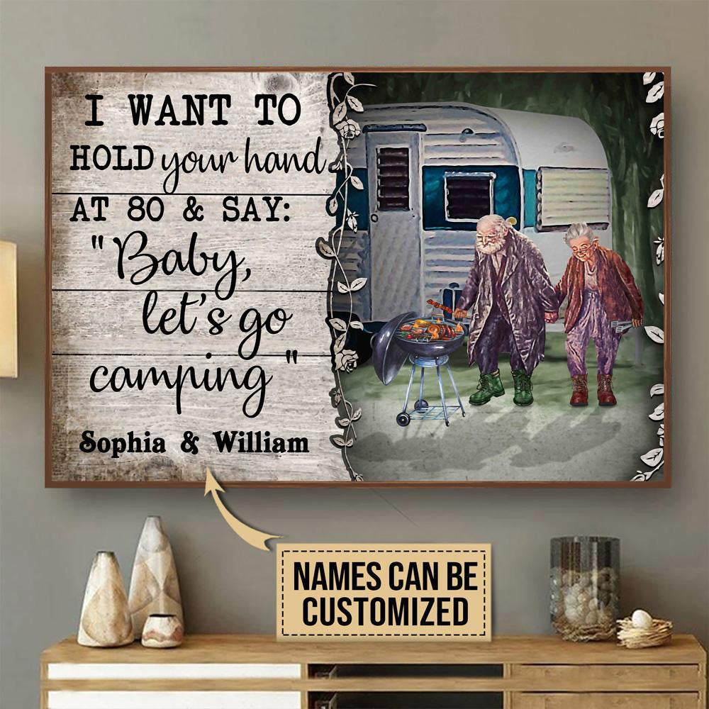 Personalized Canvas Frames Home Decoration Camping Grilling I Want To Hold  Framed Prints, Canvas