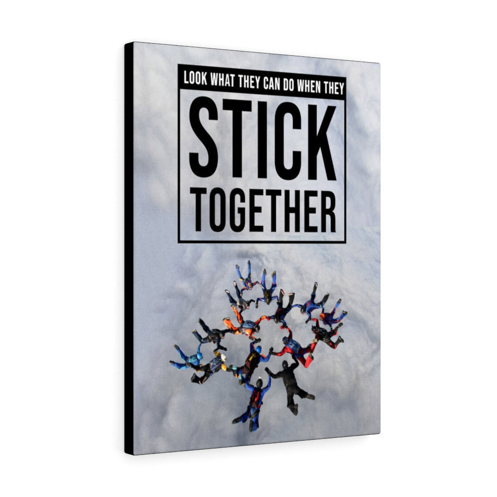 Stick Together Motivational Wall Art Meaningful Home Decor Gifts Unique Housewarming Gift Ideas Framed Prints, Canvas