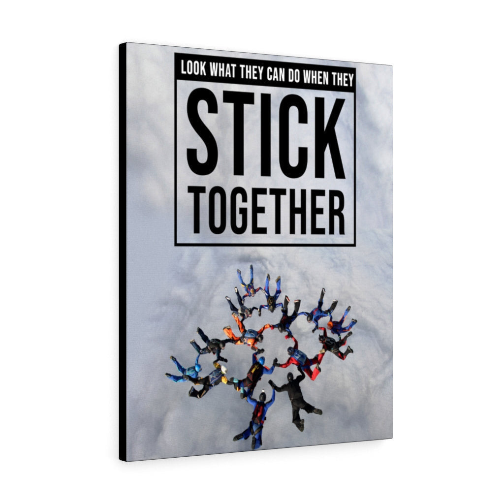 Stick Together Motivational Wall Art Meaningful Home Decor Gifts Unique Housewarming Gift Ideas Framed Prints, Canvas
