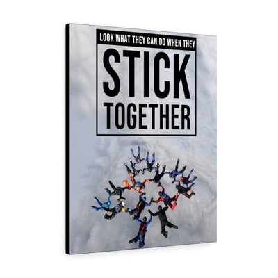 Stick Together Motivational Wall Art Meaningful Home Decor Gifts Unique Housewarming Gift Ideas Framed Prints, Canvas