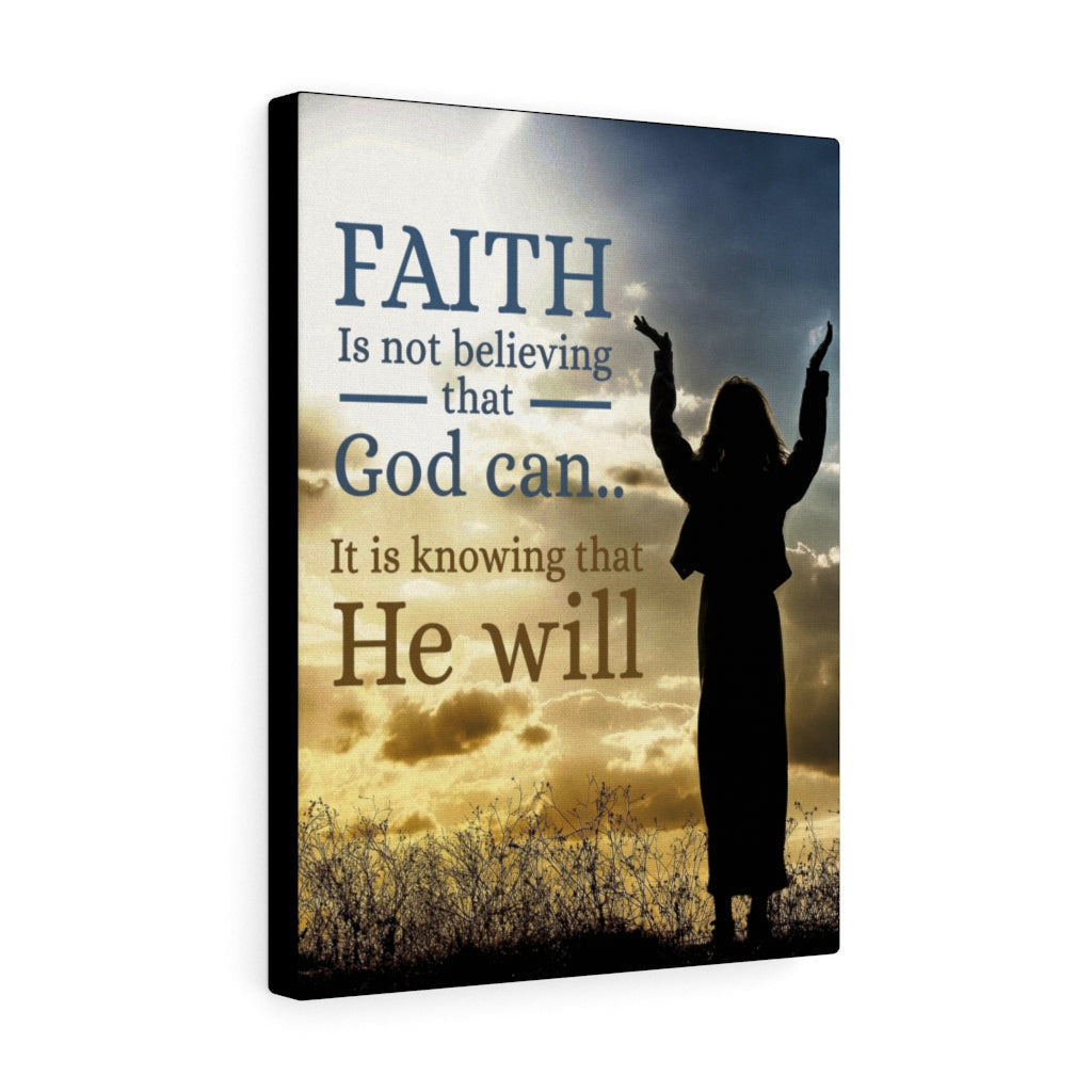 Faith Christian Wall Art Bible Verse Meaningful Home Decor Gifts Unique Housewarming Gift Ideas Framed Prints, Canvas