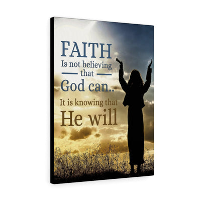 Faith Christian Wall Art Bible Verse Meaningful Home Decor Gifts Unique Housewarming Gift Ideas Framed Prints, Canvas