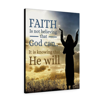 Faith Christian Wall Art Bible Verse Meaningful Home Decor Gifts Unique Housewarming Gift Ideas Framed Prints, Canvas