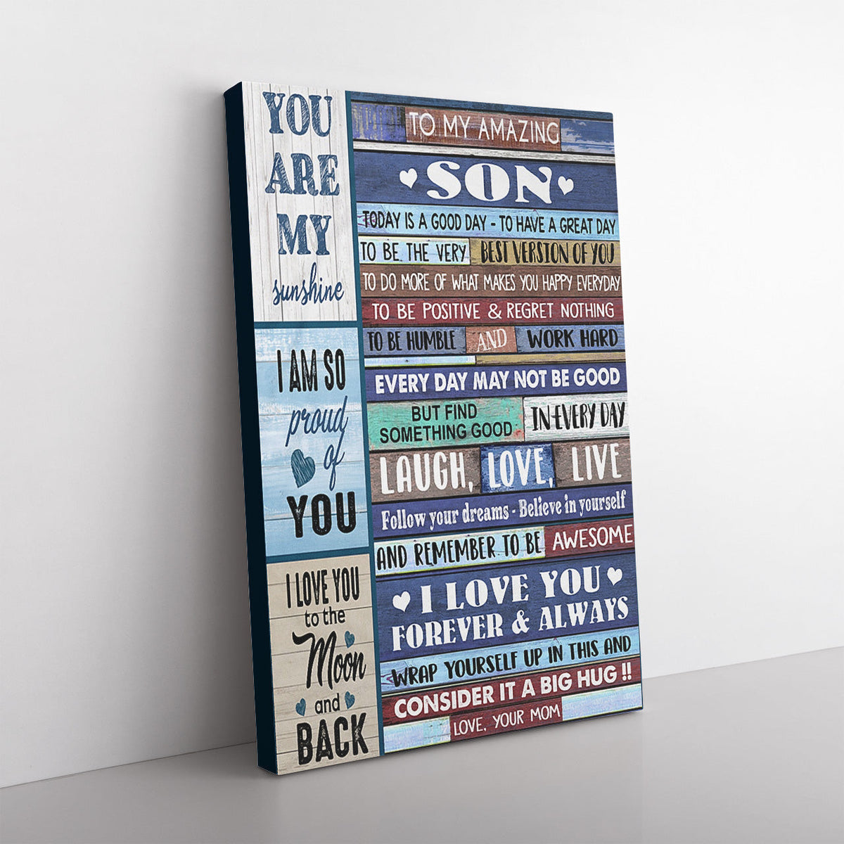 Home Decor Wall Art Gift Ideas Gifts For Sons From Mothers, Birthday Gift Ideas For Son, Christmas Gifts For Son Framed Prints, Canvas