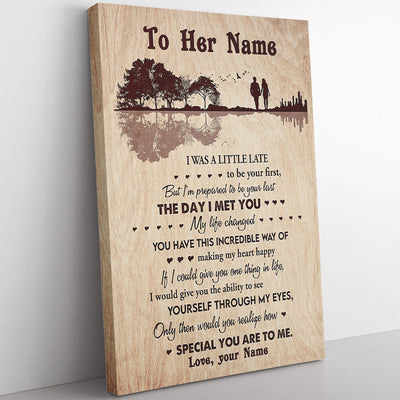 Custom Birthday Home Decor Wall Art Gift Ideas Gift For Wife, I Was A Little Late To Be Your First Home Decor Wall Art Gift Ideas for Her Framed Prints, Canvas