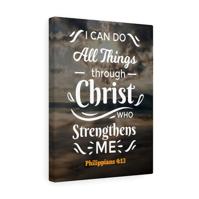 Scripture Canvas I Can Do Philippians 4:13 Christian Wall Art Bible Verse Meaningful Home Decor Gifts Unique Housewarming Gift Ideas Framed Prints, Canvas