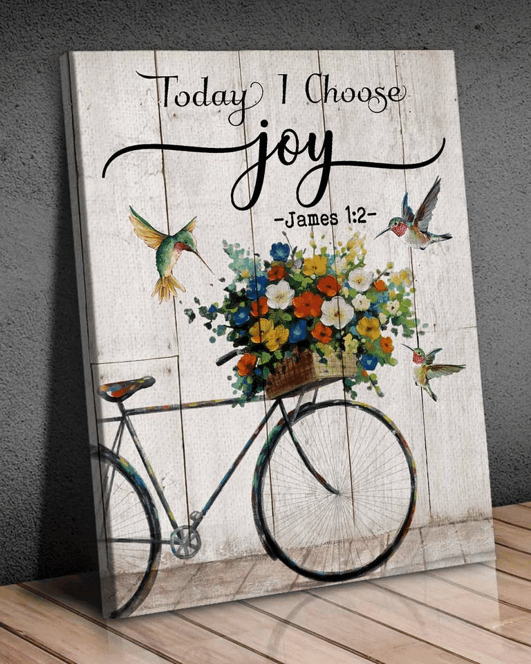 Hummingbird, Today I Choose Joy - Housewarming Home Decor Wall Art Gift Ideas, Gift For You, Christmas Gift, Gift For Hummingbird Lover C34 Framed Prints, Canvas
