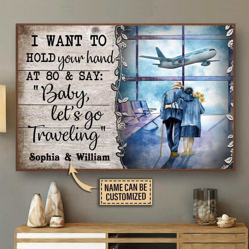 Personalized Canvas Frames Home Decoration Air Traveling Hold Your Hand  Framed Prints, Canvas