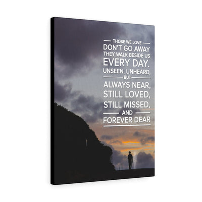 Memorial Remembrance Canvas Forever Dear Love Message Verse Wall Art Framed Prints, Canvas