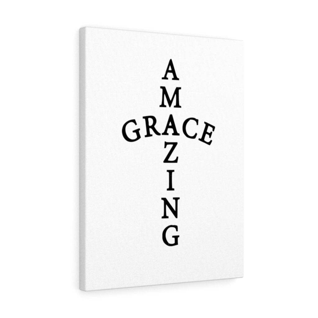 Scripture Canvas Amazing Grace Christian Wall Art Meaningful Home Decor Gifts Unique Housewarming Gift Ideas Framed Prints, Canvas