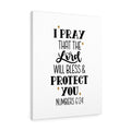 Scripture Canvas Bless & Protect Numbers 6:24 Christian Wall Art Bible Verse Meaningful Home Decor Gifts Unique Housewarming Gift Ideas Framed Prints, Canvas