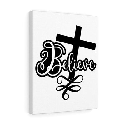 Scripture Canvas Believe Christian Wall Art Meaningful Home Decor Gifts Unique Housewarming Gift Ideas Framed Prints, Canvas