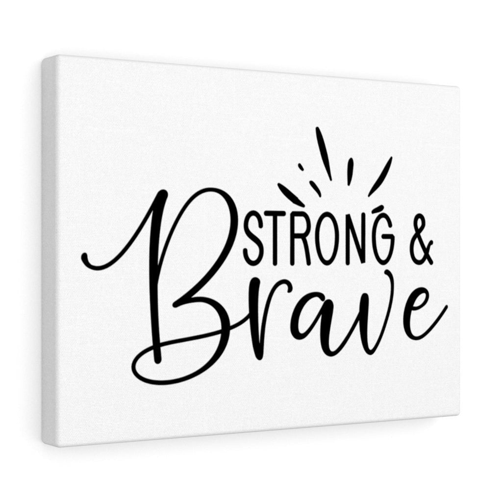 Scripture Canvas Be Strong & Brave Christian Wall Art Meaningful Home Decor Gifts Unique Housewarming Gift Ideas Framed Prints, Canvas