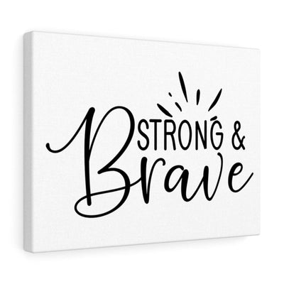 Scripture Canvas Be Strong & Brave Christian Wall Art Meaningful Home Decor Gifts Unique Housewarming Gift Ideas Framed Prints, Canvas