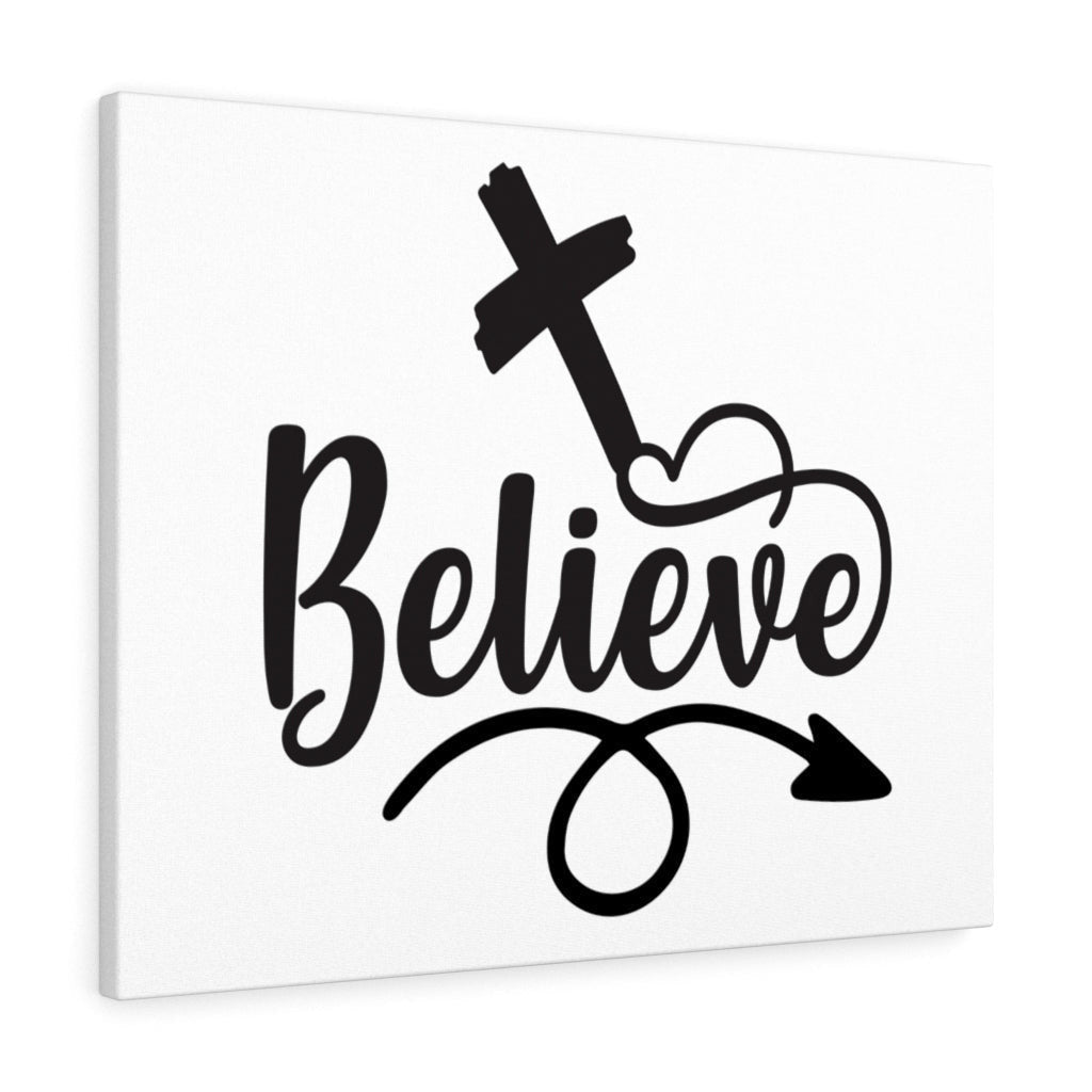 Scripture Canvas Believe in Christ Christian Wall Art Meaningful Home Decor Gifts Unique Housewarming Gift Ideas Framed Prints, Canvas