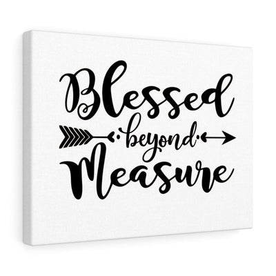Scripture Canvas Blessed Beyond Measure Christian Wall Art Meaningful Home Decor Gifts Unique Housewarming Gift Ideas Framed Prints, Canvas