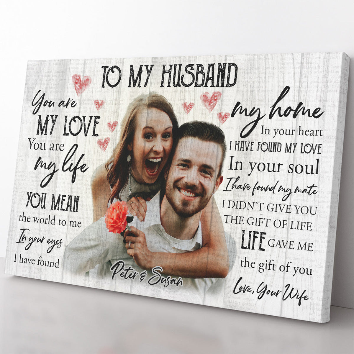 Personalized Home Decor Wall Art Gift Ideas Gift Ideas to My Husband, You Are My Love 20121810 Framed Prints, Canvas