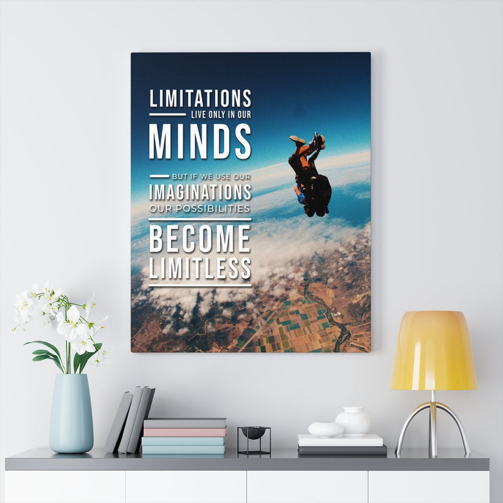 Possibilities Become Limitless Motivational Wall Art Meaningful Home Decor Gifts Unique Housewarming Gift Ideas Framed Prints, Canvas