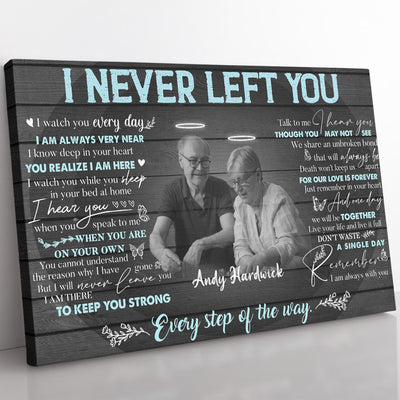 I Never Left You Memorial Home Decor Wall Art Gift Ideas, In Loving Memory Gifts, Bereavement Remembrance Gift Home Decor Wall Art Gift Ideas Framed Prints, Canvas