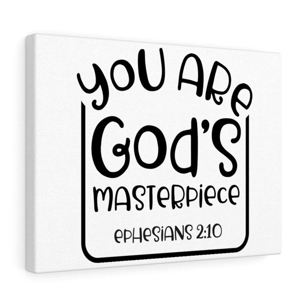 Scripture Canvas Are God's Masterpiece Ephesians 2:10 Christian Wall Art Bible Verse Meaningful Home Decor Gifts Unique Housewarming Gift Ideas Framed Prints, Canvas