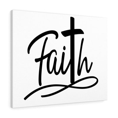 Scripture Canvas Faith Cross Christian Wall Art Meaningful Home Decor Gifts Unique Housewarming Gift Ideas Framed Prints, Canvas