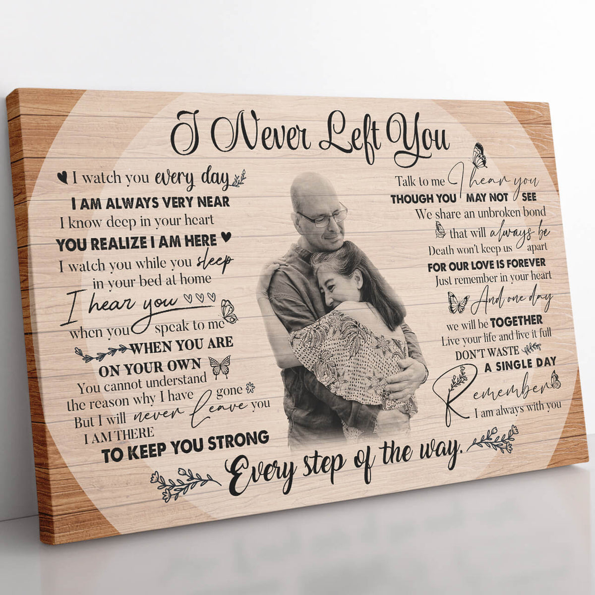 Rest In Peace Gift, I Never Left You, Memorial Home Decor Wall Art Gift Ideas, Heaven Home Decor Wall Art Gift Ideas Art, I Am Always With You Home Decor Wall Art Gift Ideas Framed Prints, Canvas