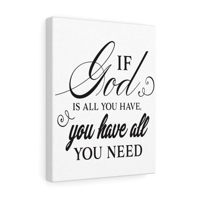 Scripture Canvas All You Need Christian Wall Art Meaningful Home Decor Gifts Unique Housewarming Gift Ideas Framed Prints, Canvas