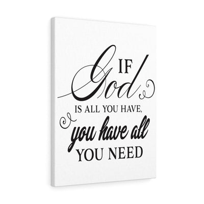 Scripture Canvas All You Need Christian Wall Art Meaningful Home Decor Gifts Unique Housewarming Gift Ideas Framed Prints, Canvas