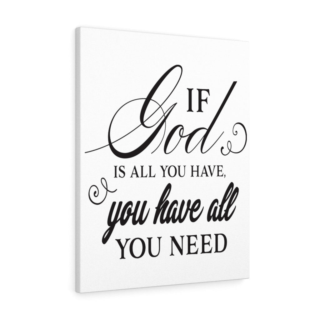 Scripture Canvas All You Need Christian Wall Art Meaningful Home Decor Gifts Unique Housewarming Gift Ideas Framed Prints, Canvas