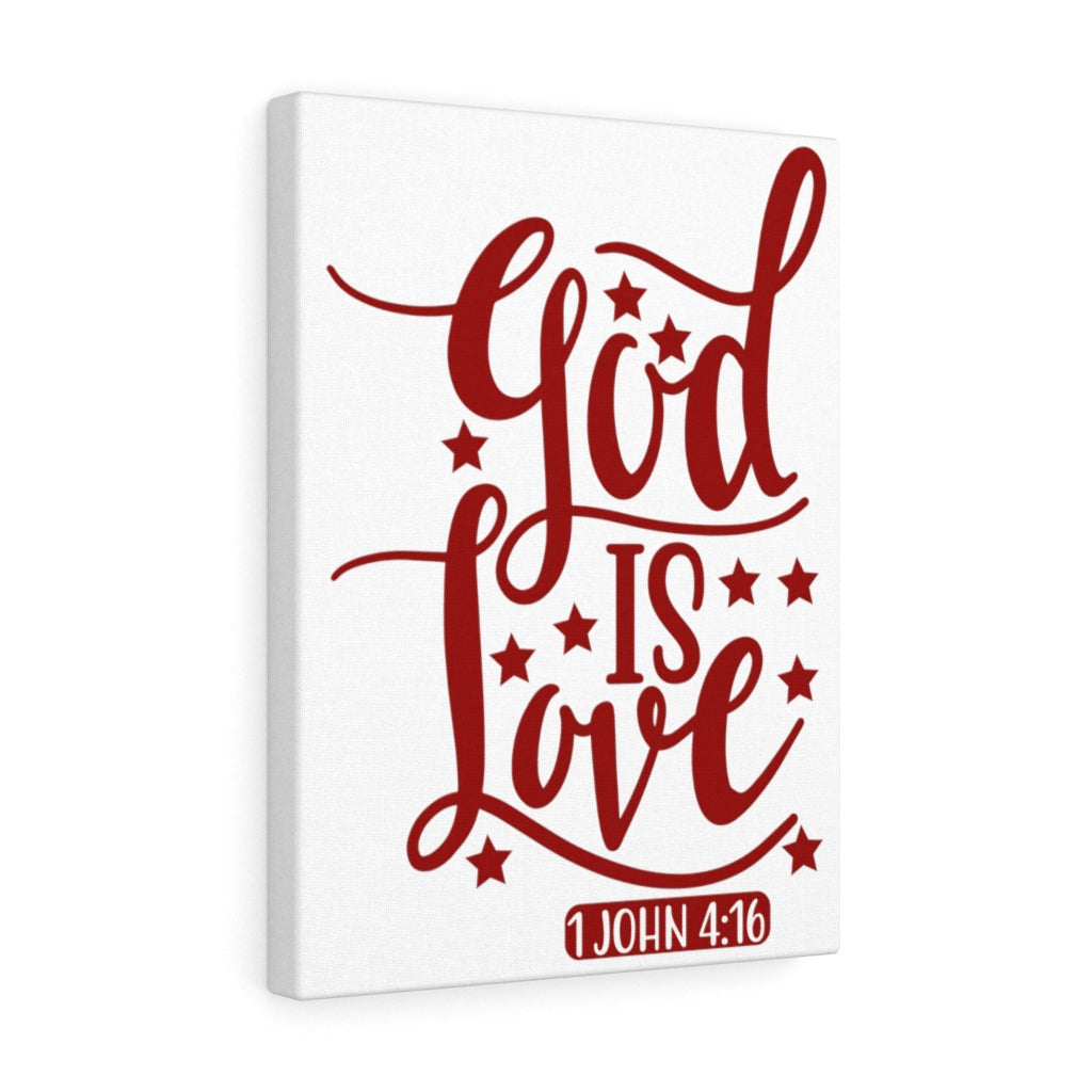 Scripture Canvas 1 John 4:16 God Is Love Christian Wall Art Bible Verse Meaningful Home Decor Gifts Unique Housewarming Gift Ideas Framed Prints, Canvas