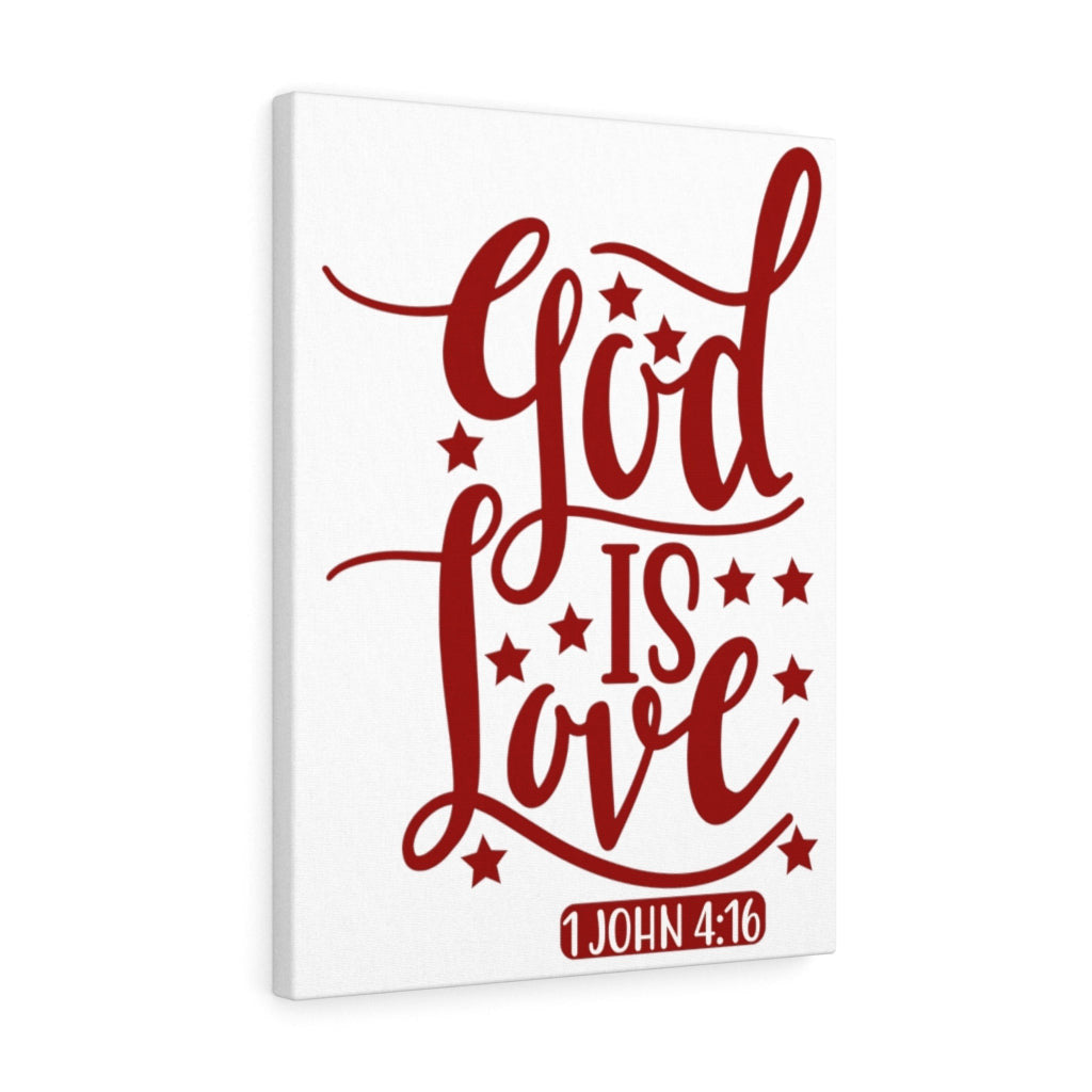 Scripture Canvas 1 John 4:16 God Is Love Christian Wall Art Bible Verse Meaningful Home Decor Gifts Unique Housewarming Gift Ideas Framed Prints, Canvas