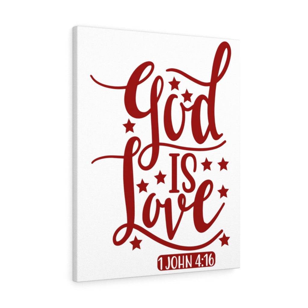 Scripture Canvas 1 John 4:16 God Is Love Christian Wall Art Bible Verse Meaningful Home Decor Gifts Unique Housewarming Gift Ideas Framed Prints, Canvas