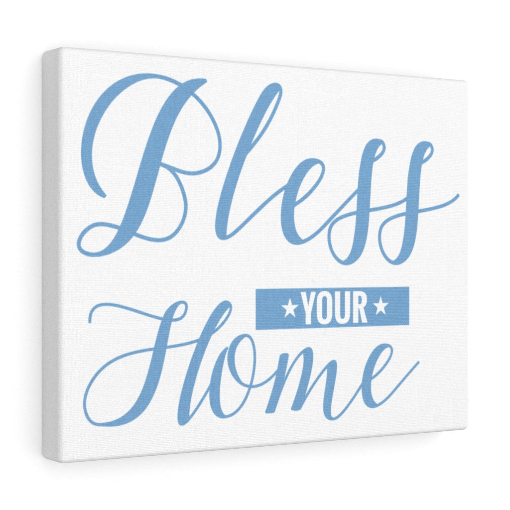 Scripture Canvas Bless Your Home Christian Wall Art Meaningful Home Decor Gifts Unique Housewarming Gift Ideas Framed Prints, Canvas