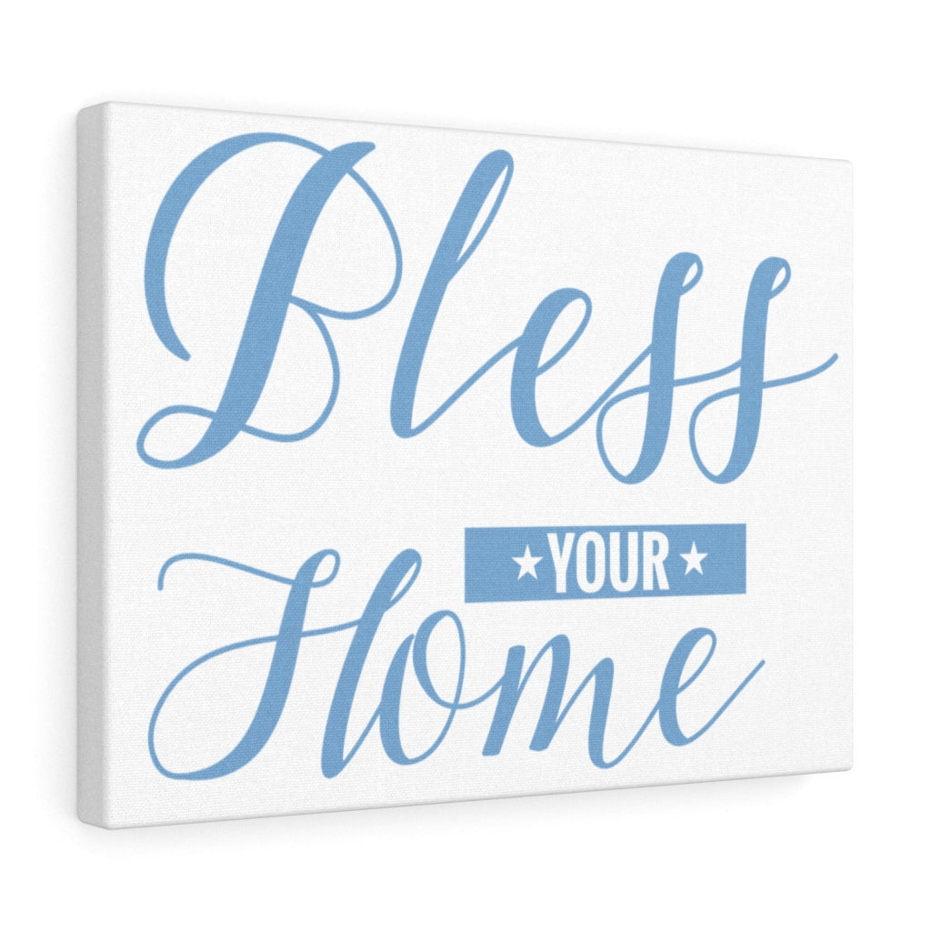 Scripture Canvas Bless Your Home Christian Wall Art Meaningful Home Decor Gifts Unique Housewarming Gift Ideas Framed Prints, Canvas