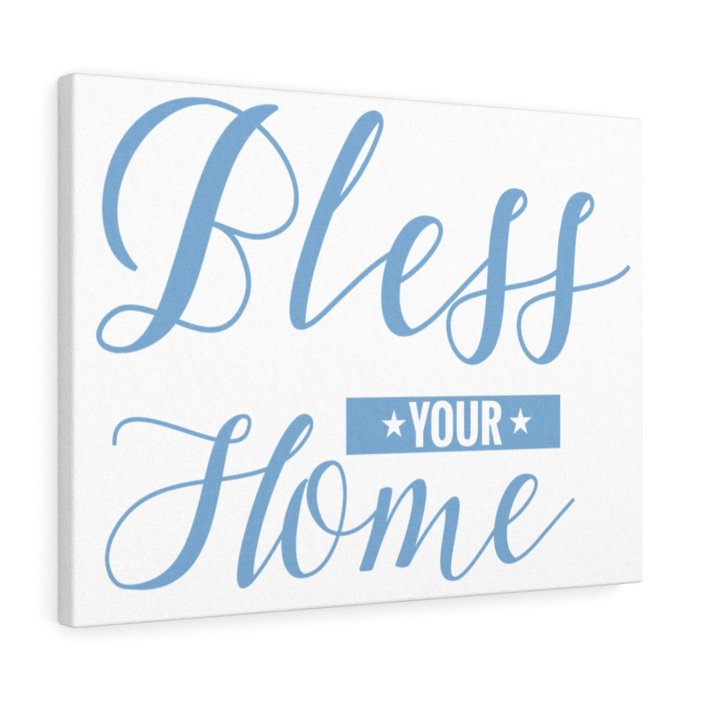 Scripture Canvas Bless Your Home Christian Wall Art Meaningful Home Decor Gifts Unique Housewarming Gift Ideas Framed Prints, Canvas