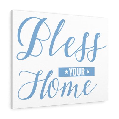 Scripture Canvas Bless Your Home Christian Wall Art Meaningful Home Decor Gifts Unique Housewarming Gift Ideas Framed Prints, Canvas