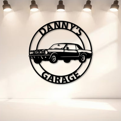 Personalized Ford Mustang Metal Sign Custom Car Wall Art Ford Mustang Metal Signs Garage Decor Man Cave Gift For Men Dad Husband