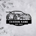 911 992 GT3 RS Angle Silhouette Metal Wall Art, Personalized Custom Car Metal Sign, Garage Decor, Metal Wall Art Gift for Dad Husband