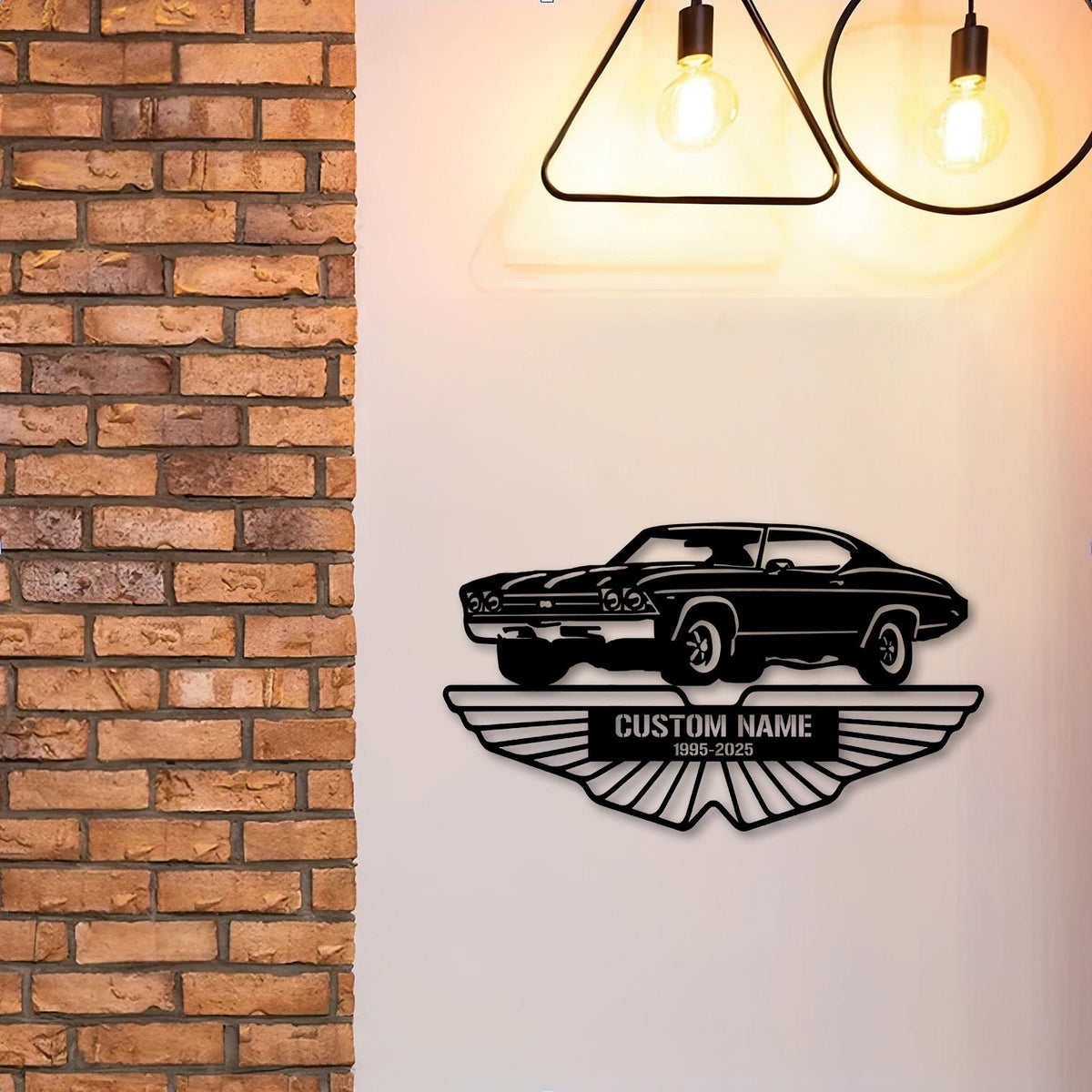 1969 Chevelle Car Garage Sign, Cut Metal Sign, Metal Wall Art, Metal House Sign Laser Cut Metal Signs Garage Decor, Gift for Dad